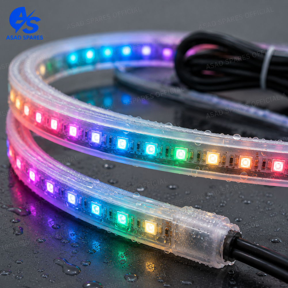 Waterproof flexible LED hood light strip designed for cars SUVs trucks and custom automotive applications