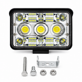 ASAD SPARES 14 LED round work light 12V for trucks heavy vehicles tractors and off-road equipment front product view