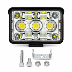 ASAD SPARES 14 LED round work light 12V for trucks heavy vehicles tractors and off-road equipment front product view