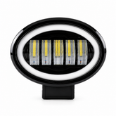 ASAD SPARES 40W oval five-eye LED headlight for cars motorcycles and modified vehicles front product view