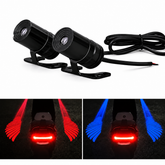 ASAD SPARES Angel Wing LED projector light 12V for motorcycle chassis tail lighting and custom bike styling front product view