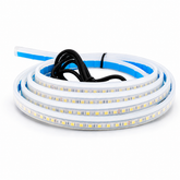 ASAD SPARES blue LED DRL hood light strip 12V flexible daytime running light for cars SUVs and trucks front product view