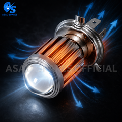 Compact 12V fish eye LED headlight suitable for CT100 bikes motorcycles scooters and custom bike modifications