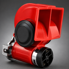 Powerful dual tone electrical horn delivering loud clear warning sound for enhanced road safety and visibility