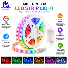 Close-up of flexible 2835 LED strip featuring cuttable sections and easy installation for custom lighting projects