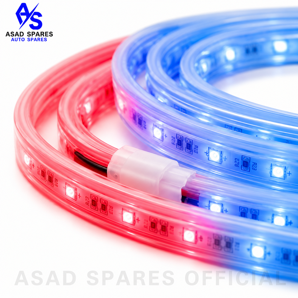 : Flexible LED interior light strip designed for easy installation in cars SUVs trucks and customized interiors
