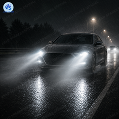 High power DGLS M8 PRO LED headlight illuminating highway and rural roads for safer nighttime driving