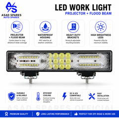 Bright LED light bar illuminating dark off-road trails and remote terrain for safer nighttime exploration