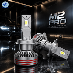 : ASAD SPARES DGLS M8 PRO LED headlight kit with bulbs driver modules and installation accessories