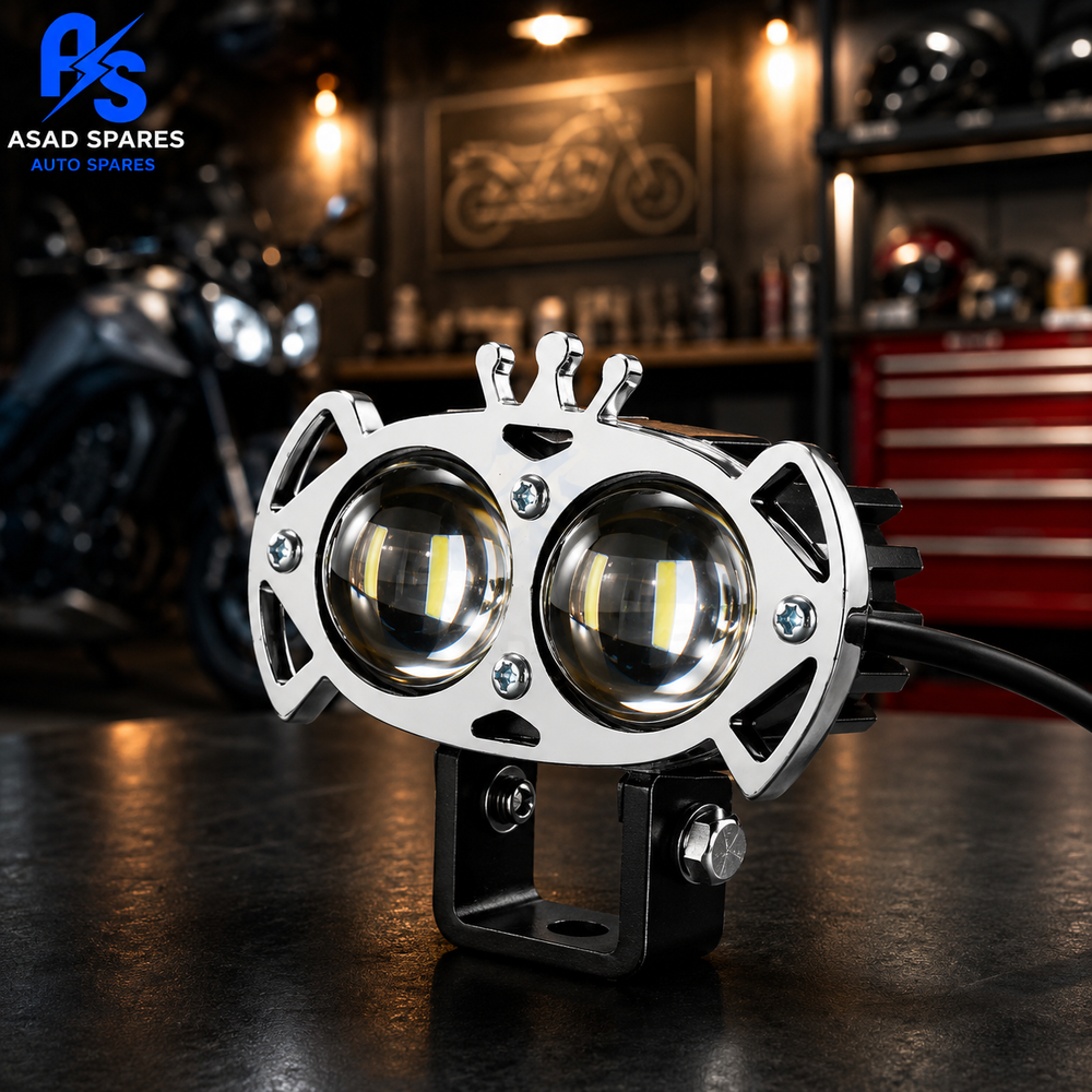 ASAD SPARES YL2 motorcycle work light kit with mounting brackets wiring harness and installation accessories