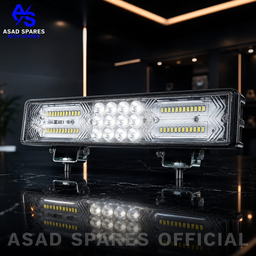ASAD SPARES 180W off-road LED light bar kit with mounting brackets wiring harness and installation accessories