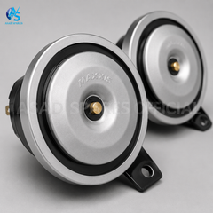 MAXXIS disc horn mounted on heavy truck for strong warning sound and reliable road alert system