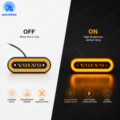 Dual-color LED safety strip mounted on truck and SUV side steps for enhanced visibility during driving and parking