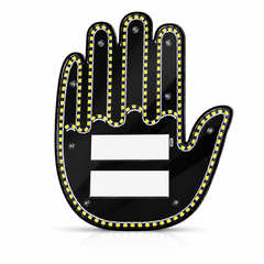 ASAD SPARES wireless gesture LED car window light displaying expressive hand gesture sign for vehicle communication