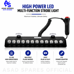 : Multi-color LED dash light enhancing dashboard center console and cabin atmosphere with stylish ambient illumination