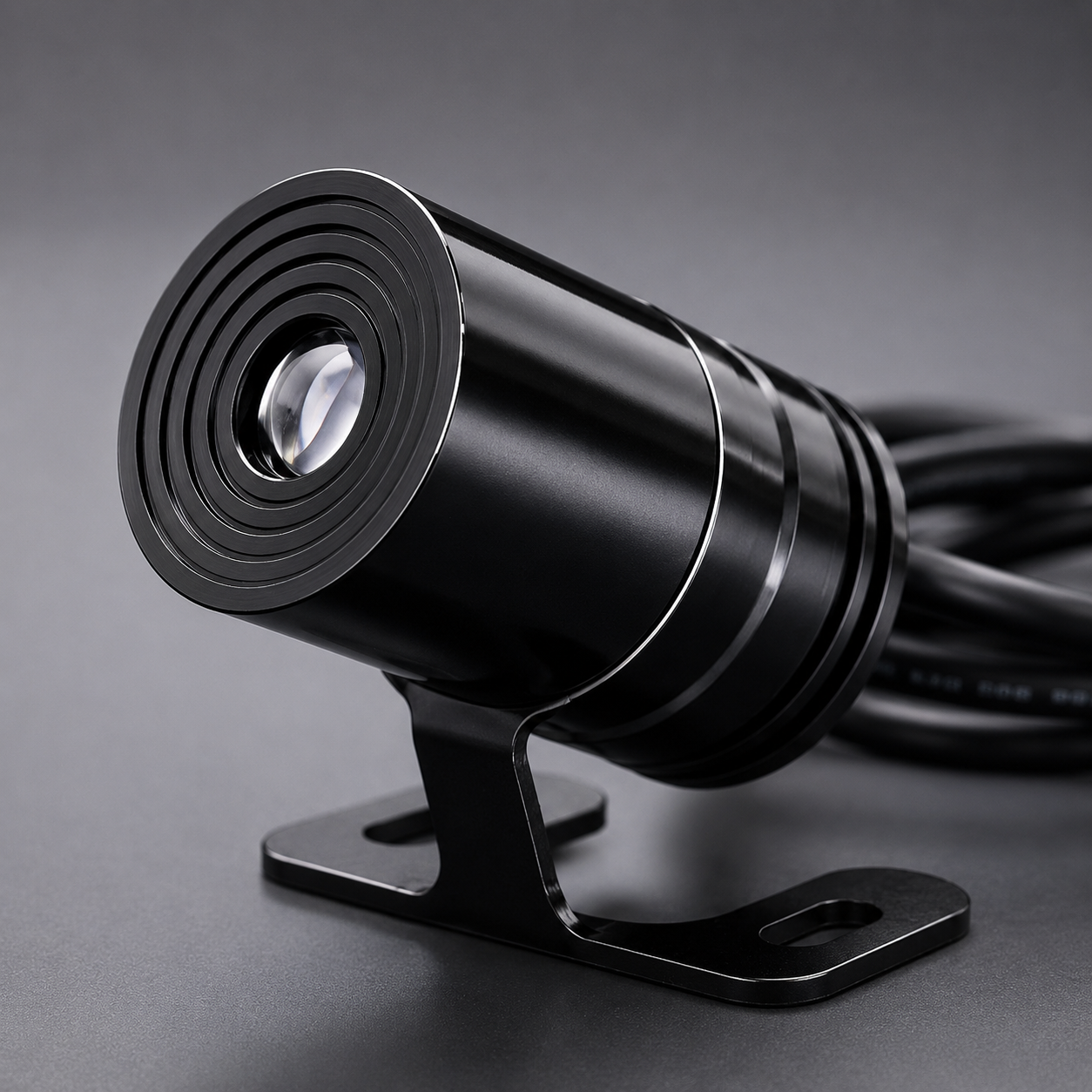 Bright Angel Wing LED projector light illuminating motorcycle with stylish lighting effect during nighttime riding