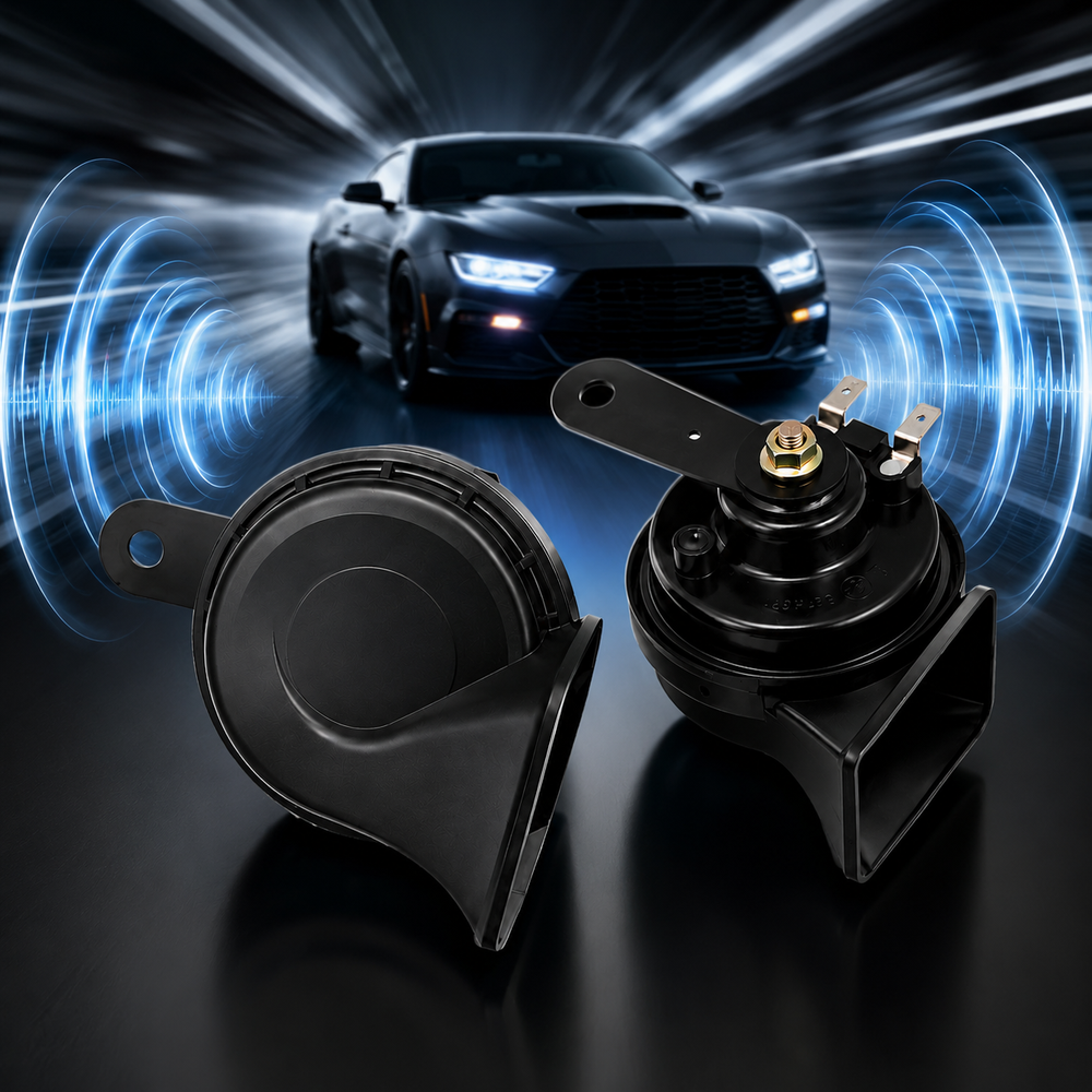 : Universal fit 12V snail horn compatible with cars pickups SUVs vans trucks and motorcycles