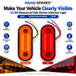 12 LED Waterproof Side Marker Light | IP67