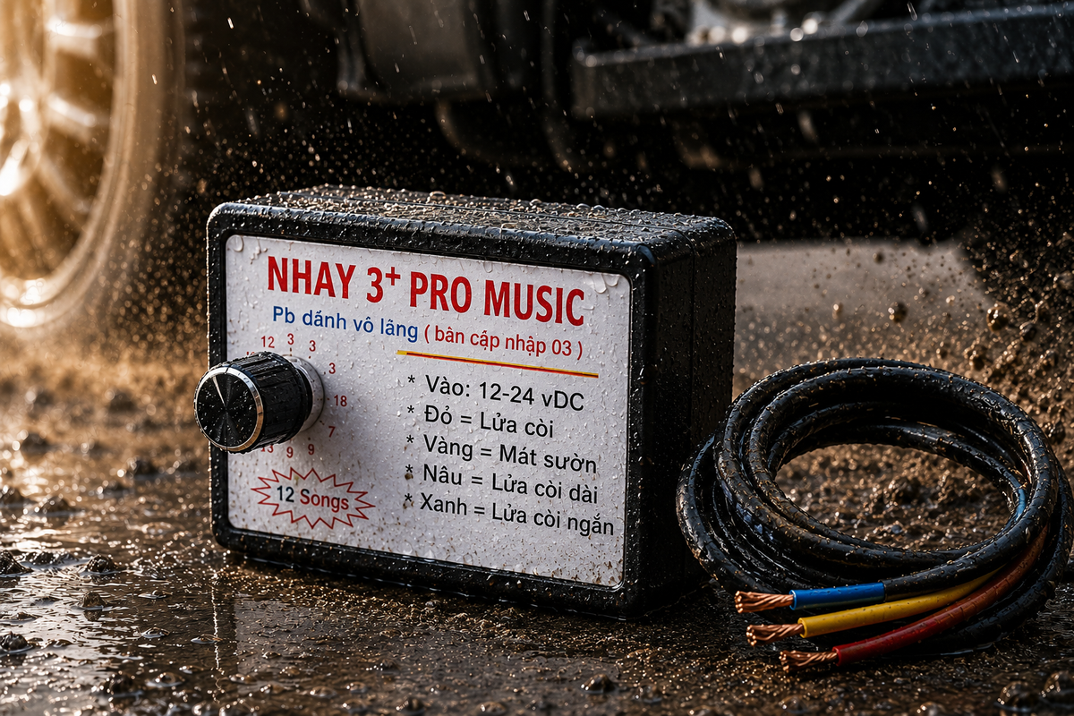 12 Sound Music Horn Controller (12V/24V) for Cars & Trucks