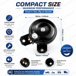 12V Portable Electric Horn (Colorful, Compact, Universal for Bicycle & Motorcycle)