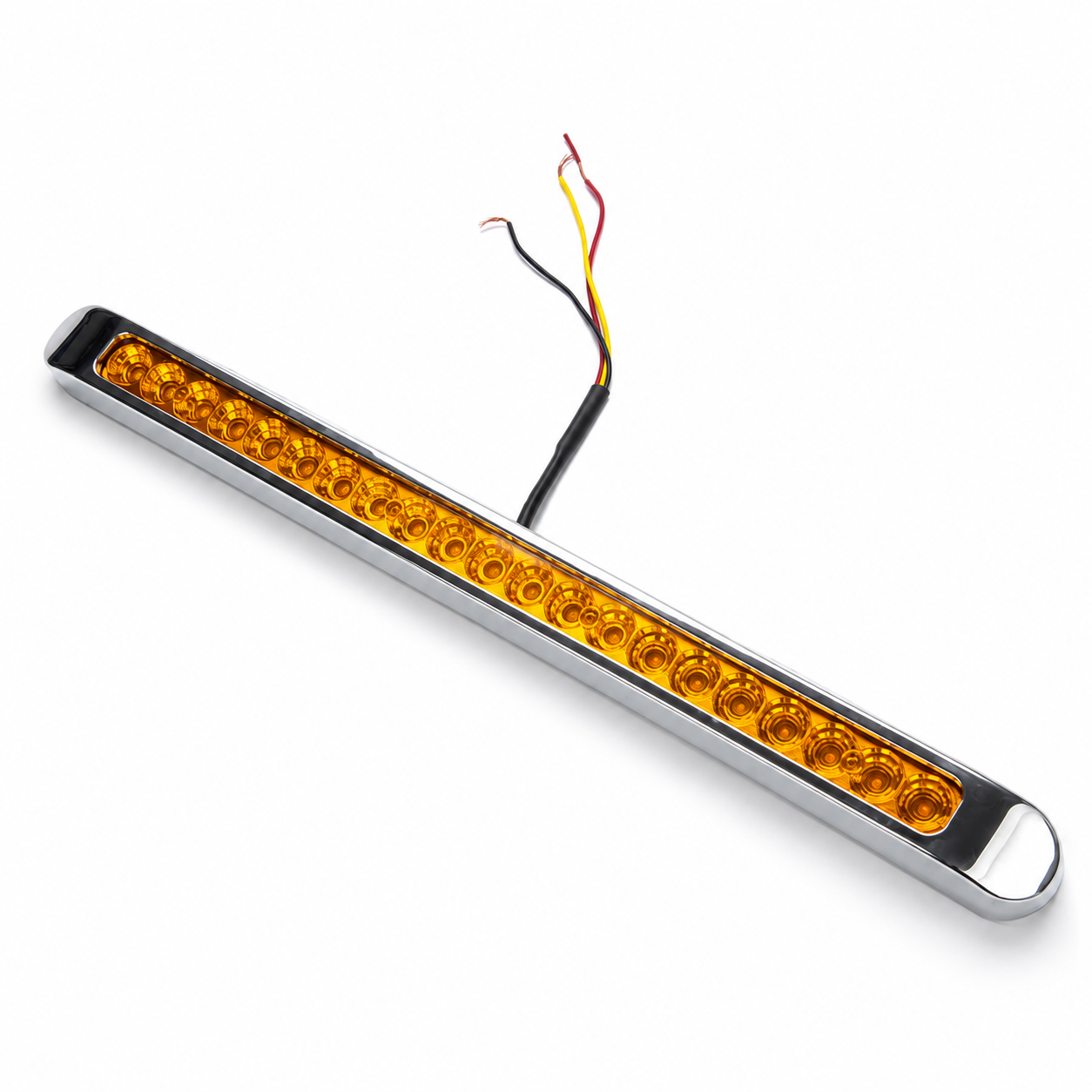 15 LED Red Amber White High-Mount Stop Tail Light 12–36V IP66