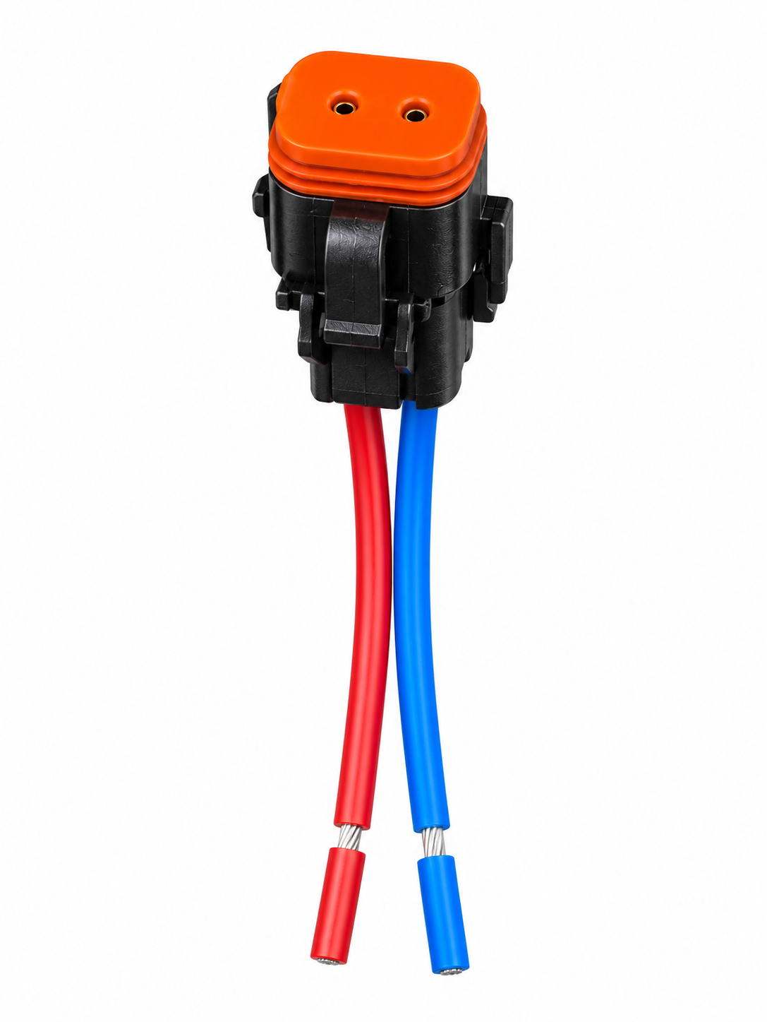 2-Pin Heavy-Duty Automotive Electrical Connector with Wires