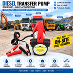 300W High Flow Electric Diesel Pump (12V/24V Portable 70LPM Transfer Power)