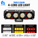 4-Bead LED Hooded Spotlight with Devil Eyes