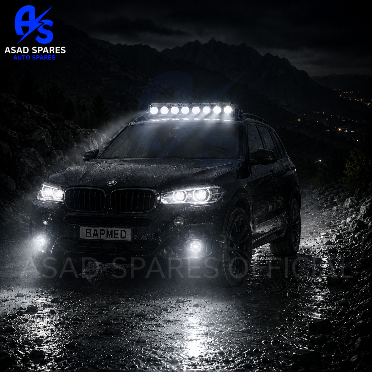 4-Lens 35W LED Motorcycle Spotlight