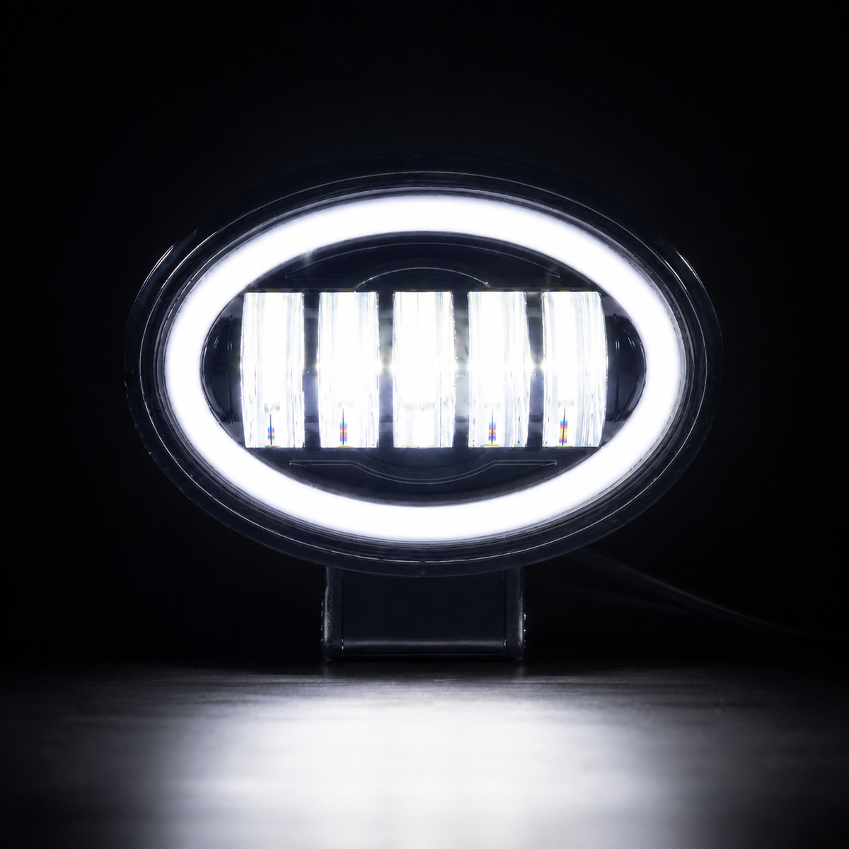 40W Oval Five-Eye LED Headlight