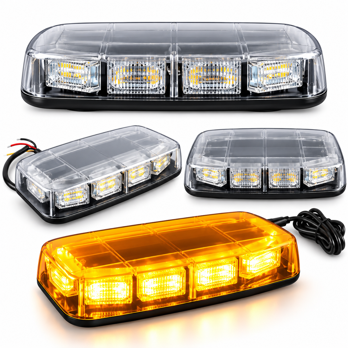 48W Magnetic LED Strobe Light Bar