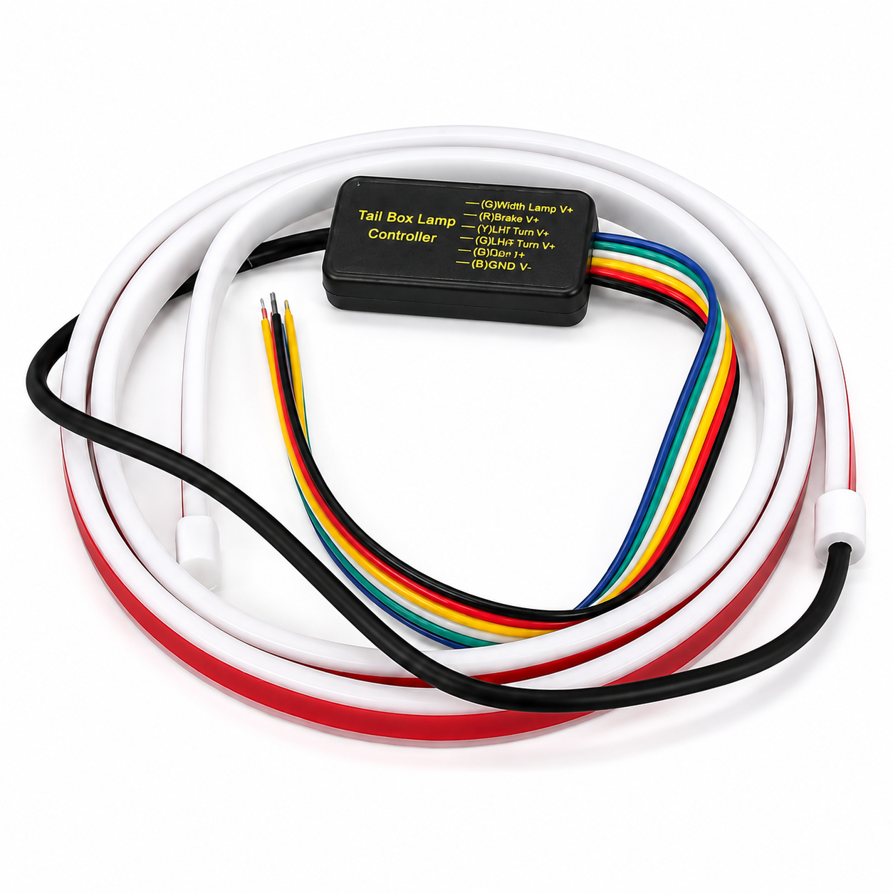 : ASAD SPARES 12V 4FT LED brake strip light for cars with stylish rear signal and enhanced driving visibility front view