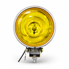 ASAD SPARES 4 inch round halogen fog lamp with yellow beam for cars trucks SUVs and commercial vehicles front product view