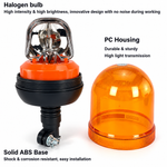 5" Amber Rotating Beacon Light