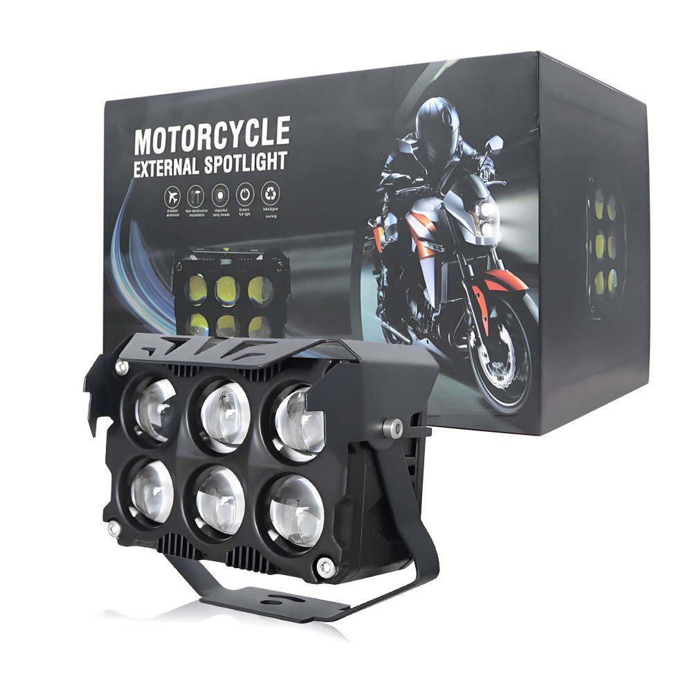 6-Lens Square 120W LED Headlight