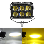 6-Lens Square 120W LED Headlight