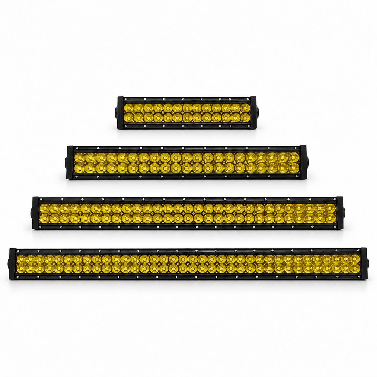 60-Inch Full Yellow LED Light Bar for Trucks & Heavy-Duty Vehicles