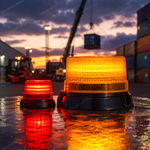 90 LED Amber Safety Beacon (Magnetic Mount, 12V/24V Work Light for Trucks & Forklifts)