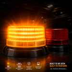 90 LED Amber Safety Beacon (Magnetic Mount, 12V/24V Work Light for Trucks & Forklifts)