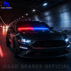 : Flexible LED strip light installed along car dashboard for stylish interior customization and modern appearance