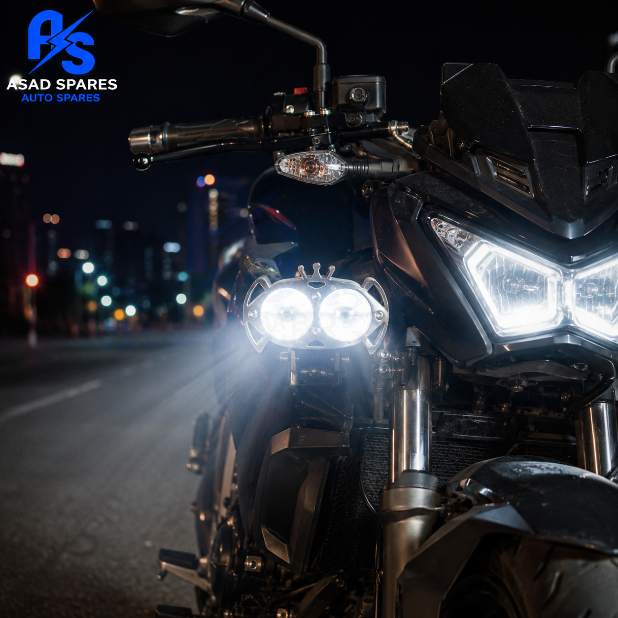 YL2 22W motorcycle driving light featuring dual lens technology for focused long-range road illumination