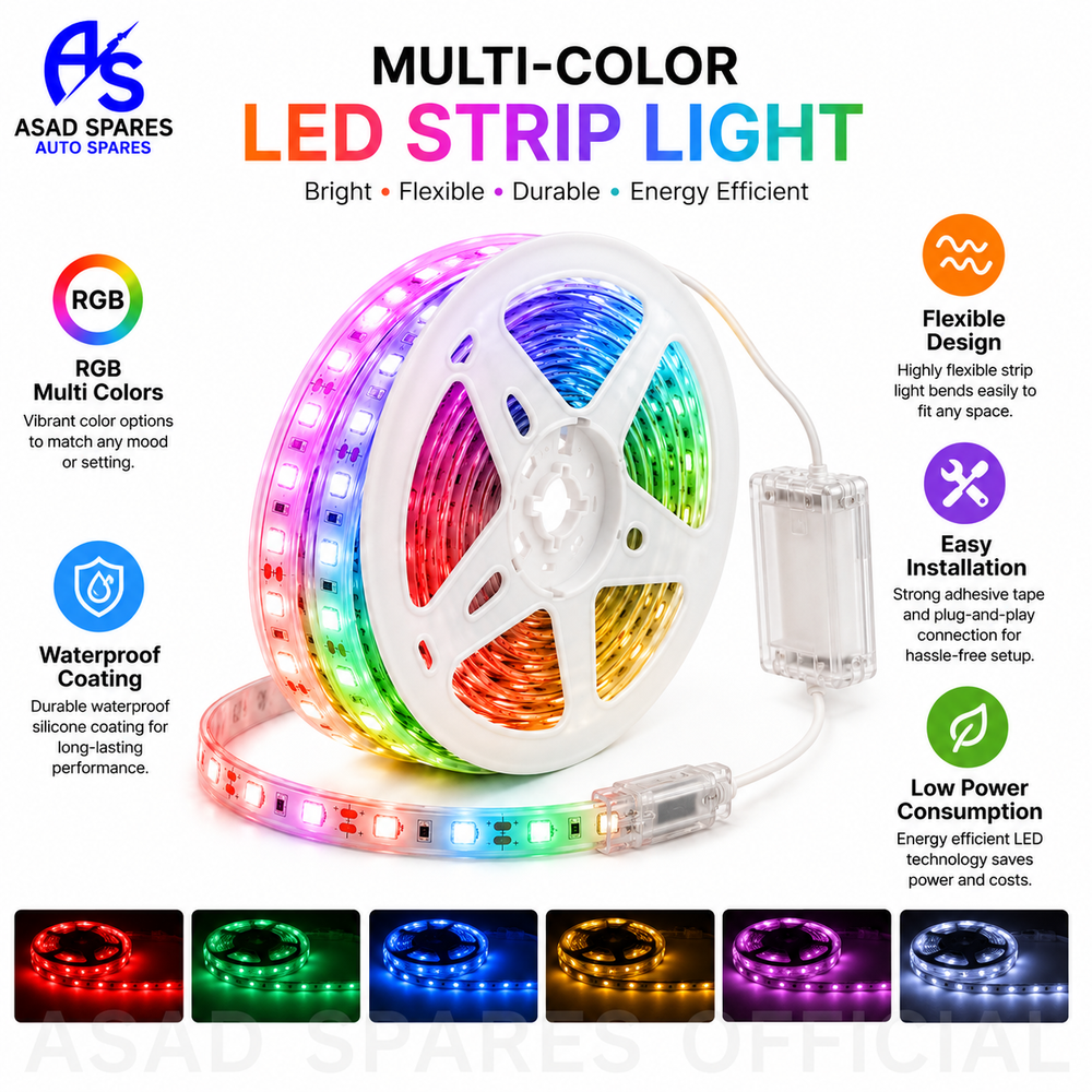 Close-up of flexible 2835 LED strip featuring cuttable sections and easy installation for custom lighting projects
