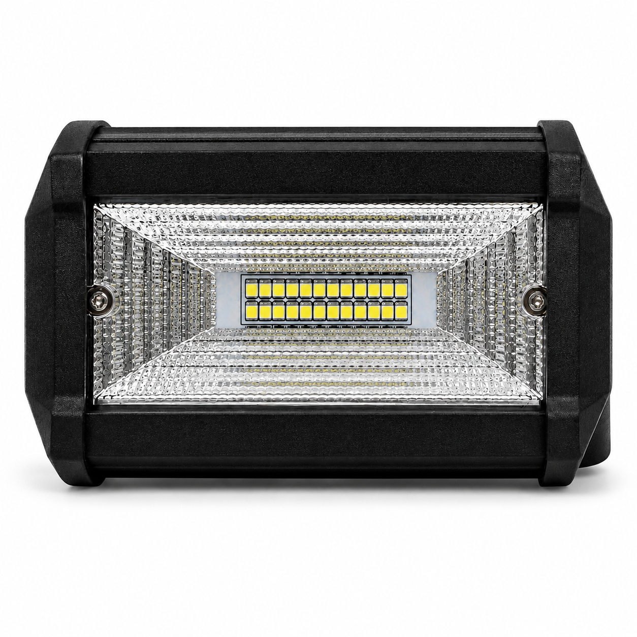 ASAD SPARES high brightness LED work lamps pair for trucks heavy vehicles and off-road use front product view