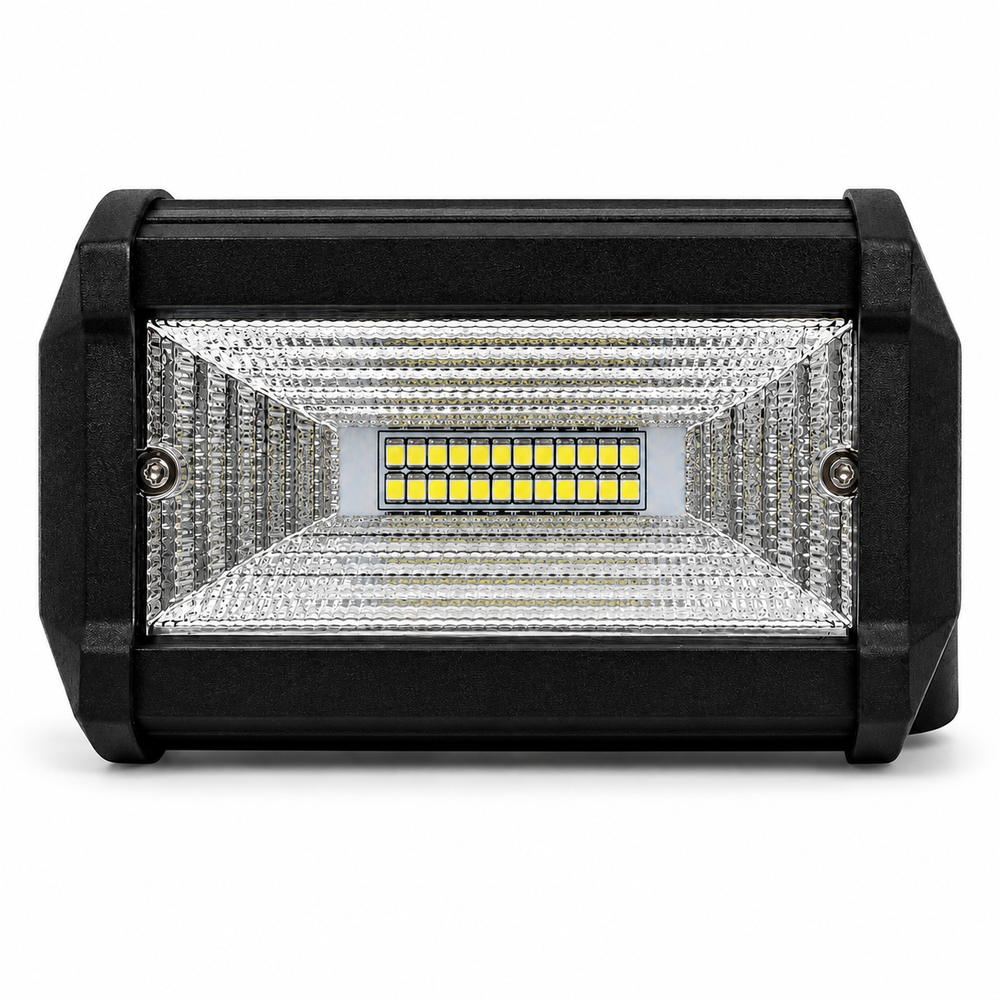 ASAD SPARES high brightness LED work lamps pair for trucks heavy vehicles and off-road use front product view