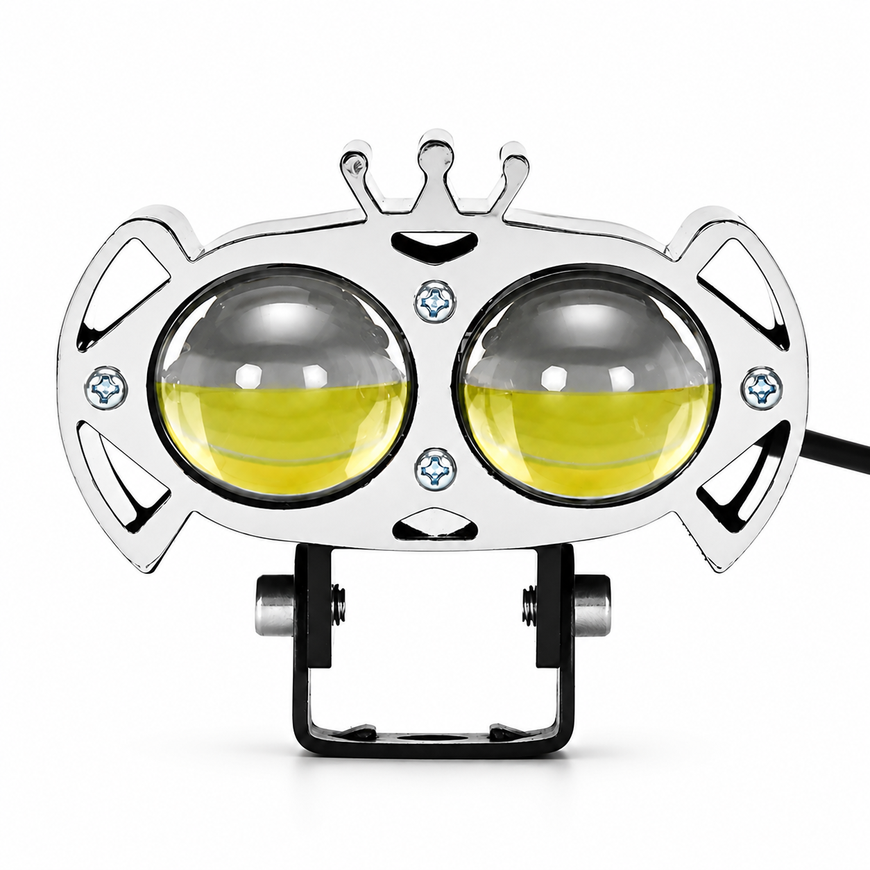 ASAD SPARES YL2 22W 2-lens motorcycle work light with 6000K super bright beam for front position driving applications