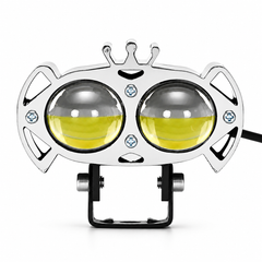 ASAD SPARES YL2 22W 2-lens motorcycle work light with 6000K super bright beam for front position driving applications
