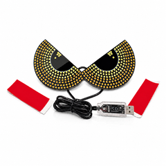 ASAD SPARES LED Devil Eyes rear windshield display with semi-circle triangle design for trucks cars and modified vehicles