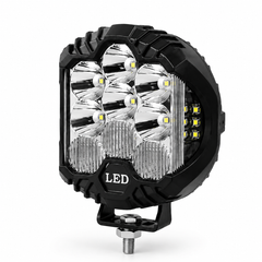 ASAD SPARES LED driving lights with amber DRL fog spotlights for Jeep ATV SUV and off-road vehicles front product view