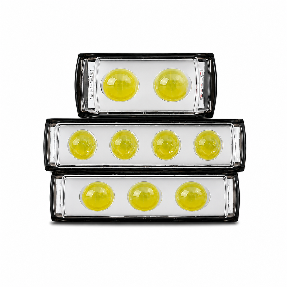 ASAD SPARES LIUHJG custom motorcycle fog light projector lens for universal bikes trucks and work light applications front view