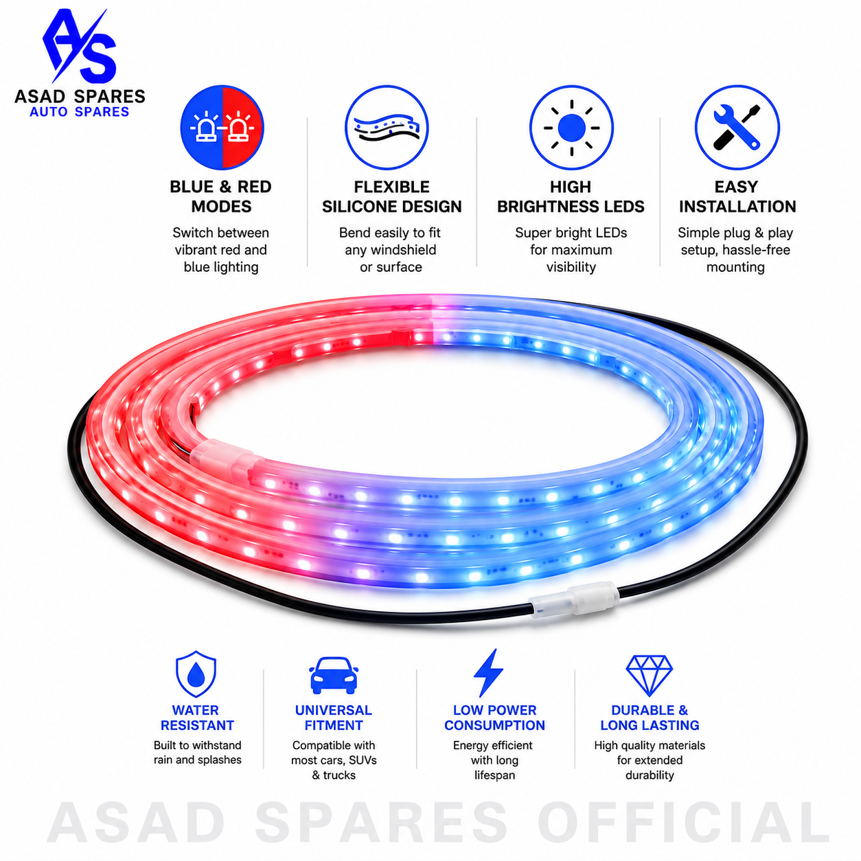 Dynamic LED ambient lighting enhancing vehicle cabin atmosphere during nighttime driving and road trips